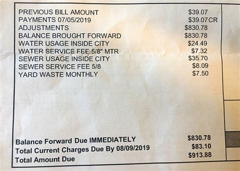 raleigh water bill